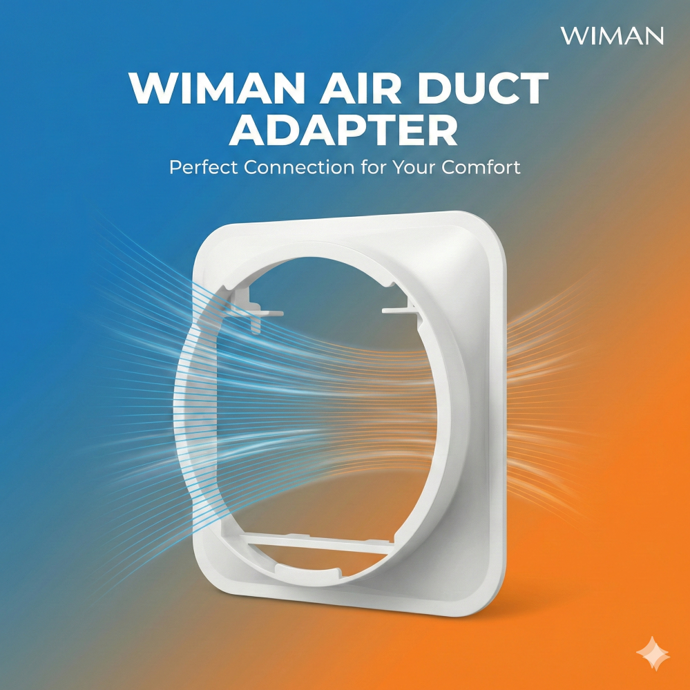 ตัวต่อท่อลมร้อนเชื่อมกับแอร์เคลื่อนที่ 3000 และ 9000 BTU 12000btu สำหรับเชื่อมต่อท่อลมเข้ากับตัวเครื่อง จัดส่งฟรี ราคาพิเศษ - wiman [ปกข้อต่อหลัง2]