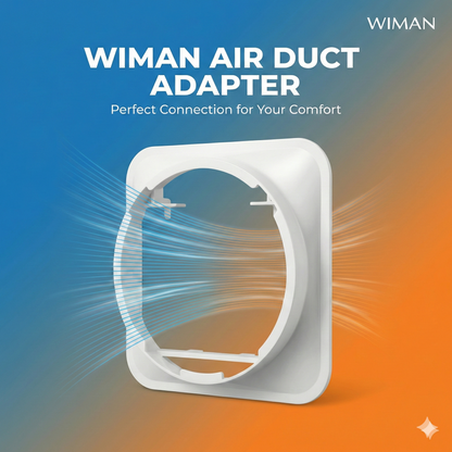 ตัวต่อท่อลมร้อนเชื่อมกับแอร์เคลื่อนที่ 3000 และ 9000 BTU 12000btu สำหรับเชื่อมต่อท่อลมเข้ากับตัวเครื่อง จัดส่งฟรี ราคาพิเศษ - wiman [ปกข้อต่อหลัง2]