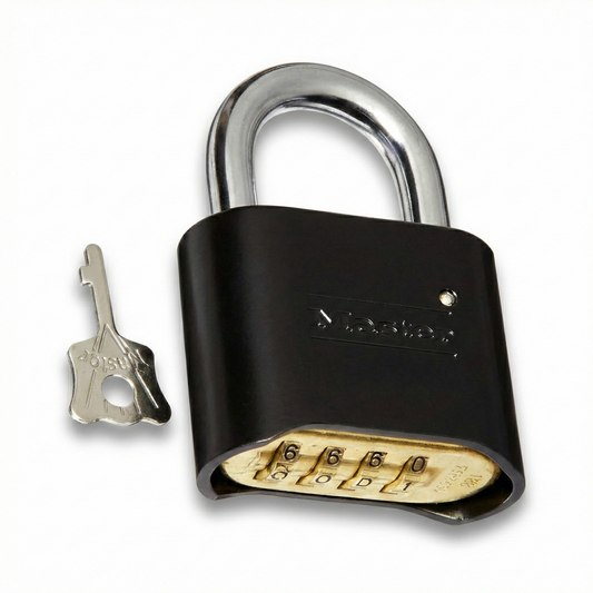 MASTER LOCK รุ่น 178DBLK แท้ หมดแล้วหมดเลย กุญแจรหัส 4 หลัก เหล็กกล้า ทนทาน จัดส่งฟรี - Master Lock [Gemini_Generated_Image_kmiwhakmiwhakmiw]
