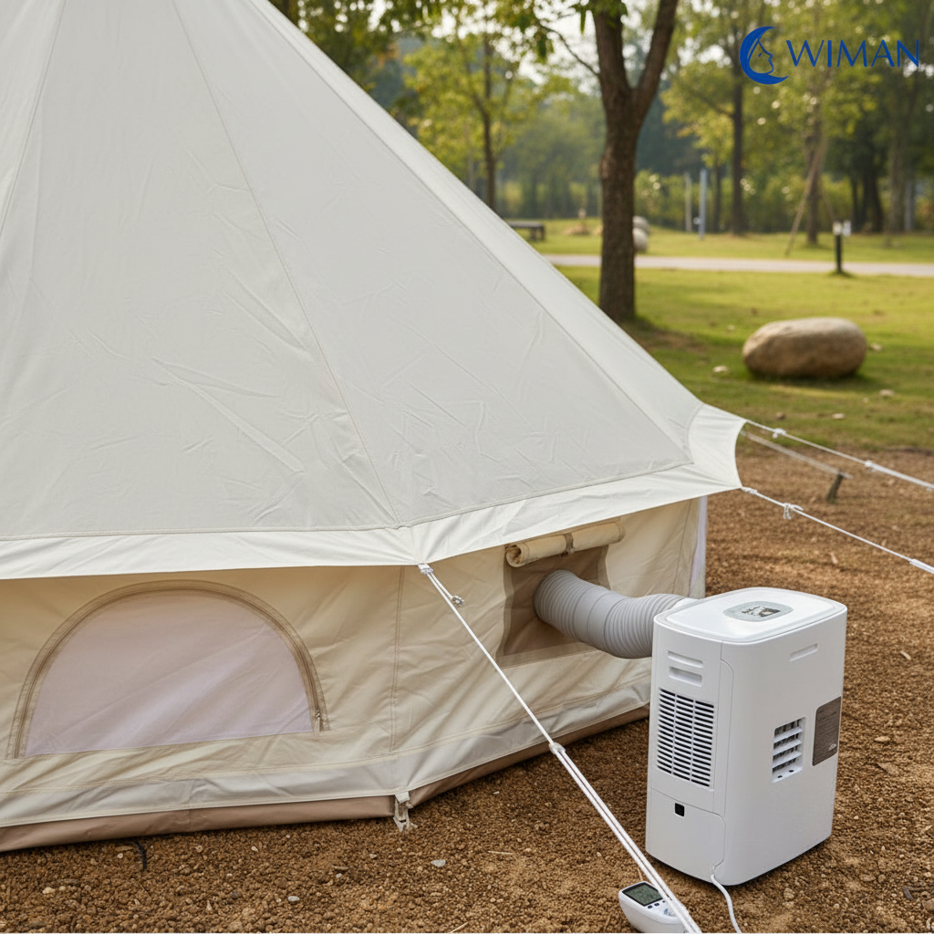 WIMAN Bell Tent + Portable AC | เต็นท์กระโจมพร้อมแอร์ กันน้ำ เย็น โล่ง โปร่งสบาย ราคาพิเศษ มาตรฐาน - วิมานแอร์ Wiman Air [wiman_image_20251120_164941_0]
