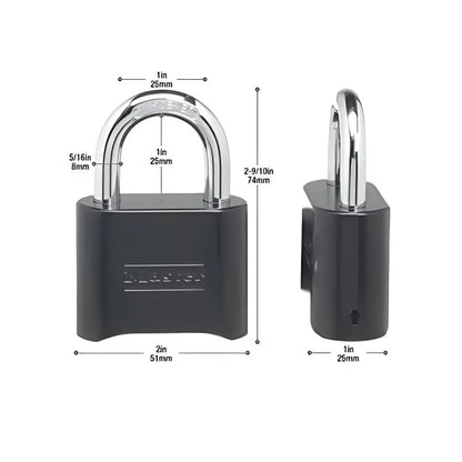 กุญแจล็อค MASTER LOCK รุ่น 178DBLK รหัส 4 หลัก ปลอดภัย ทนทาน