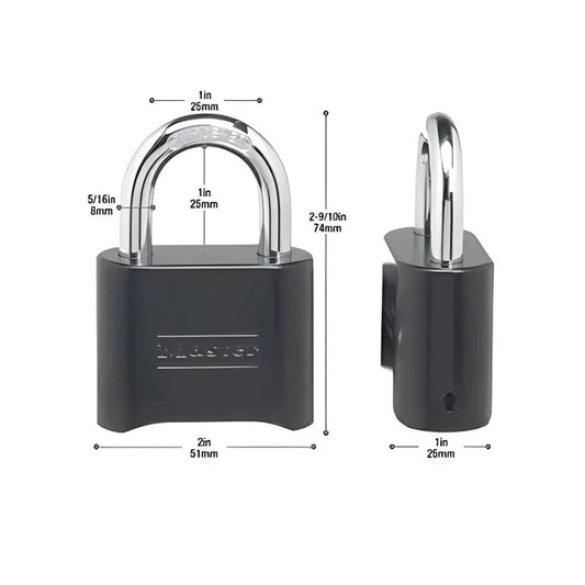 กุญแจล็อค MASTER LOCK รุ่น 178DBLK รหัส 4 หลัก ปลอดภัย ทนทาน