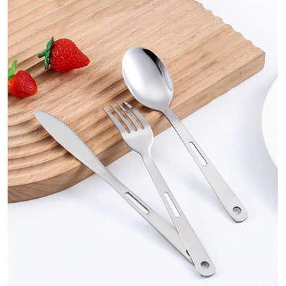 ชุดช้อนส้อมพกพา Highcamp สำหรับแคมป์ปิ้งและปิกนิก