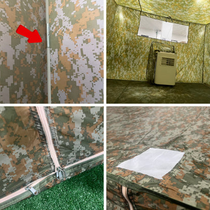 WIMANAIR - 6-foot Camouflage Tent for 3000BTU air conditioner