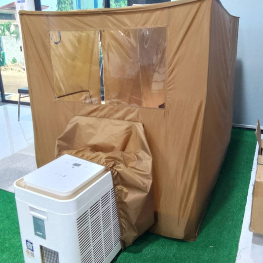Wiman- Gold Tent and 9000BTU air conditioner