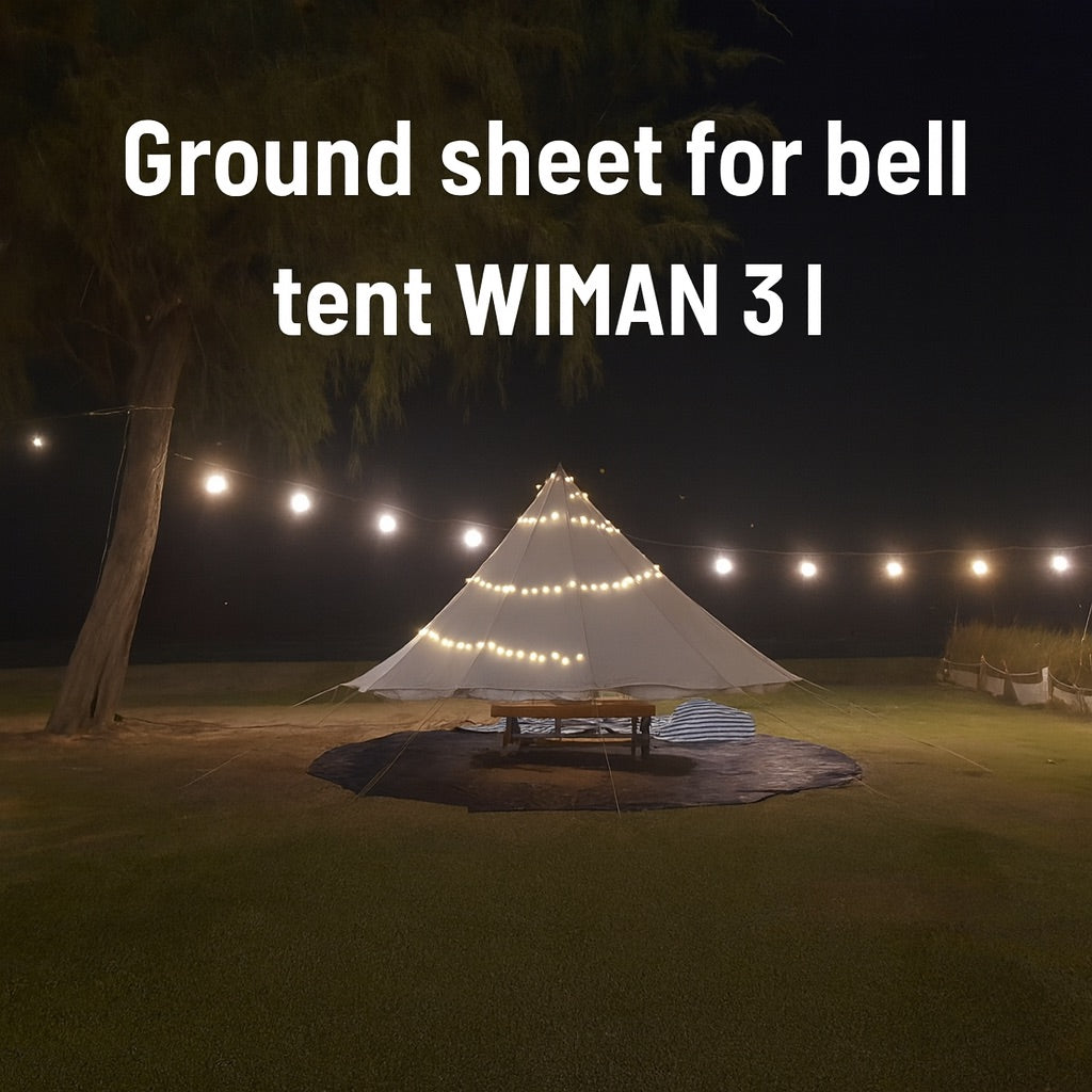 กราวชีท (Groundsheet) สำหรับเต็นท์กระโจม WIMAN 3M / 4M / 5M จุดเด่นสินค้า: กันน้ำ 100%