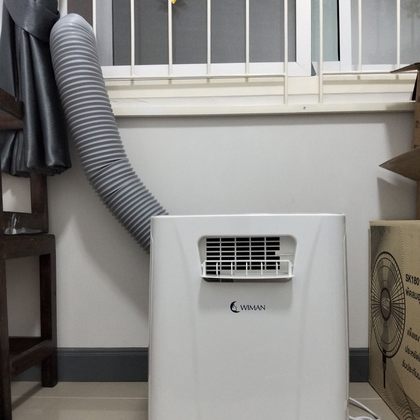 WIMAN ท่อลม (exhaust duct) สำหรับแอร์เคลื่อนที่ มีให้เลือก 4 ขนาด Compatibility ใช้ได้กับแอร์เคลื่อนที่ทั่วไป