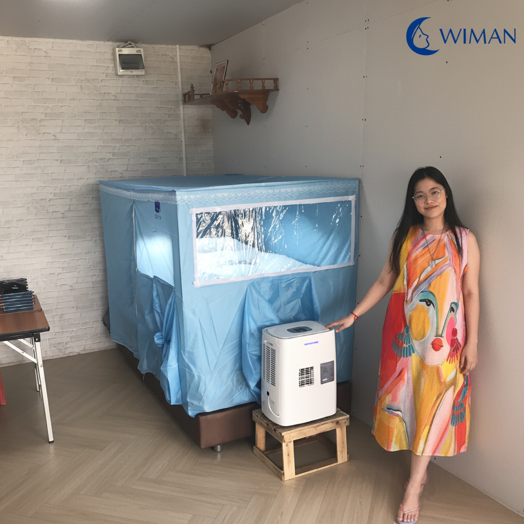 ชุดแอร์ 3000 บีทียู + มุ้งแอร์สีฟ้า 4/5/6 ฟุต กางง่าย ลมเย็นทั่วถึง เย็นสบาย คุณภาพสูง จัดส่งฟรี - วิมานแอร์ Wiman Air [wiman_image_20251122_011600_0]