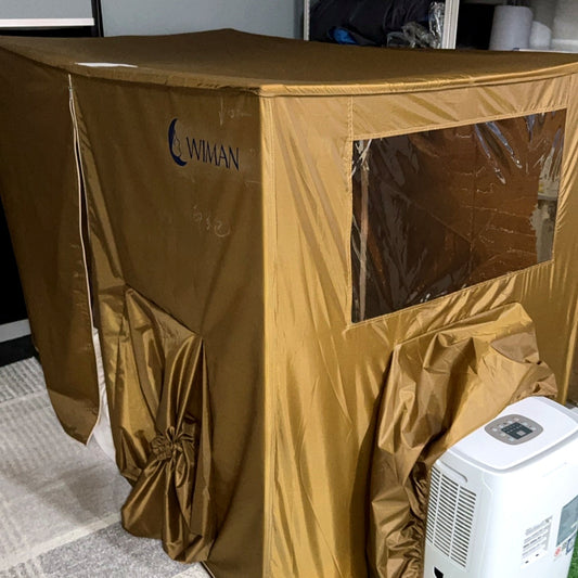 ชุดแอร์วิมานแอร์ 3000 BTU + มุ้งแอร์ สีน้ำตาล 4/5/6 ฟุต ประหยัดไฟ เย็นสบาย