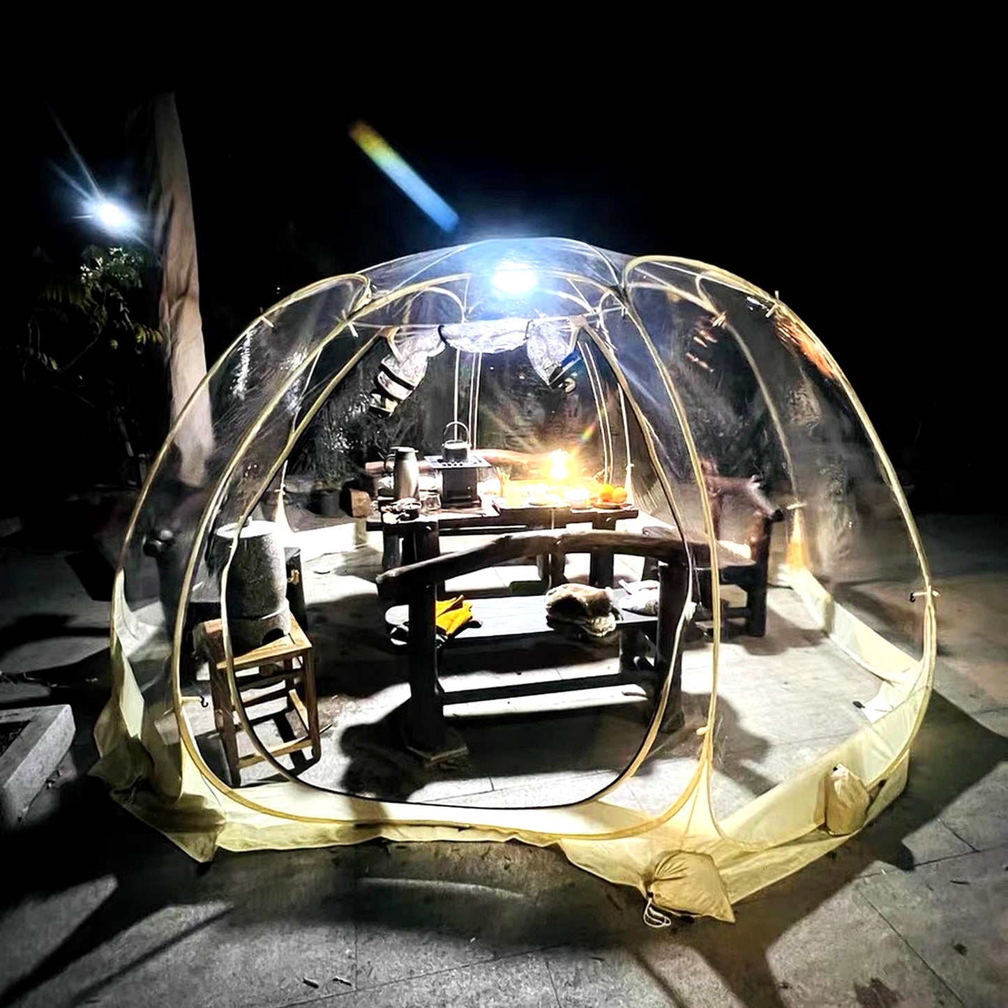 WIMAN โดมใส (Clear Dome Tent) — 3 m / 3.5 m กางง่ายด้วยสปริง