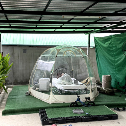 WIMAN โดมใส (Clear Dome Tent) — 3 m / 3.5 m กางง่ายด้วยสปริง