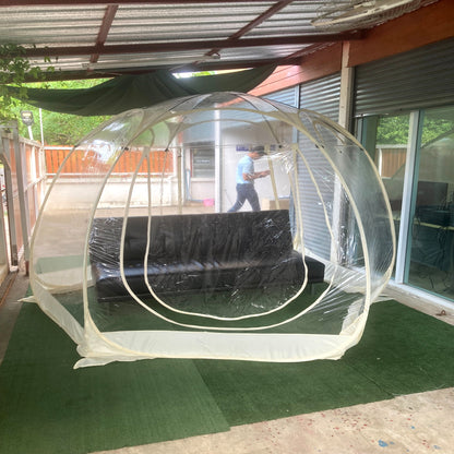 WIMAN แอร์พกพา + เต็นท์โดมใส (3000–18000 BTU, 3m/3.5m) เย็นเร็ว ประหยัดไฟ ควบคุมอุณหภูมิได้