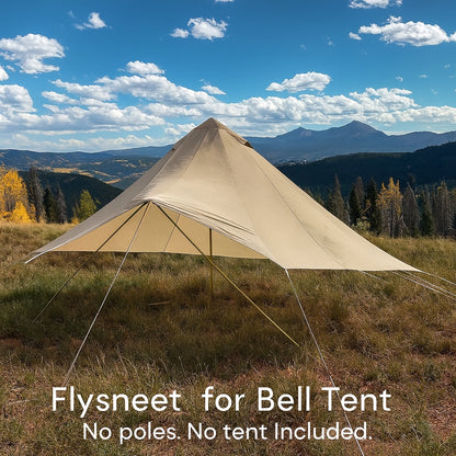 ฟรายชีทคลุมเต็นท์จักรพรรดิ Emperor Tent WimanAir ขนาด 4x6 เมตร ผลิตจากผ้าลายสก็อต ทนทาน จัดส่งฟรี - วิมานแอร์ Wiman Air [Premium Flysheet for Bell Tent  Easy Setup Waterproof Tarp]