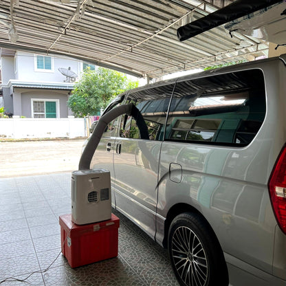 แอร์เคลื่อนที่ 3000 บีทียู รุ่น PC9 ขนาดเล็ก กระทัดรัด เย็นไว เหมาะห้องเล็ก/แคมป์ ใช้งานง่าย ปลั๊กเดียวจบ คุณภาพสูง มาตรฐาน - วิมานแอร์ Wiman Air [wiman-portable-air-conditioner-3000btu-pc9-3000 (3)]